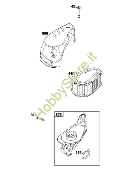 A - GRUPPO FILTRO ARIA B&S - 10 €¦ 100602-0036-H5 brand Stihl